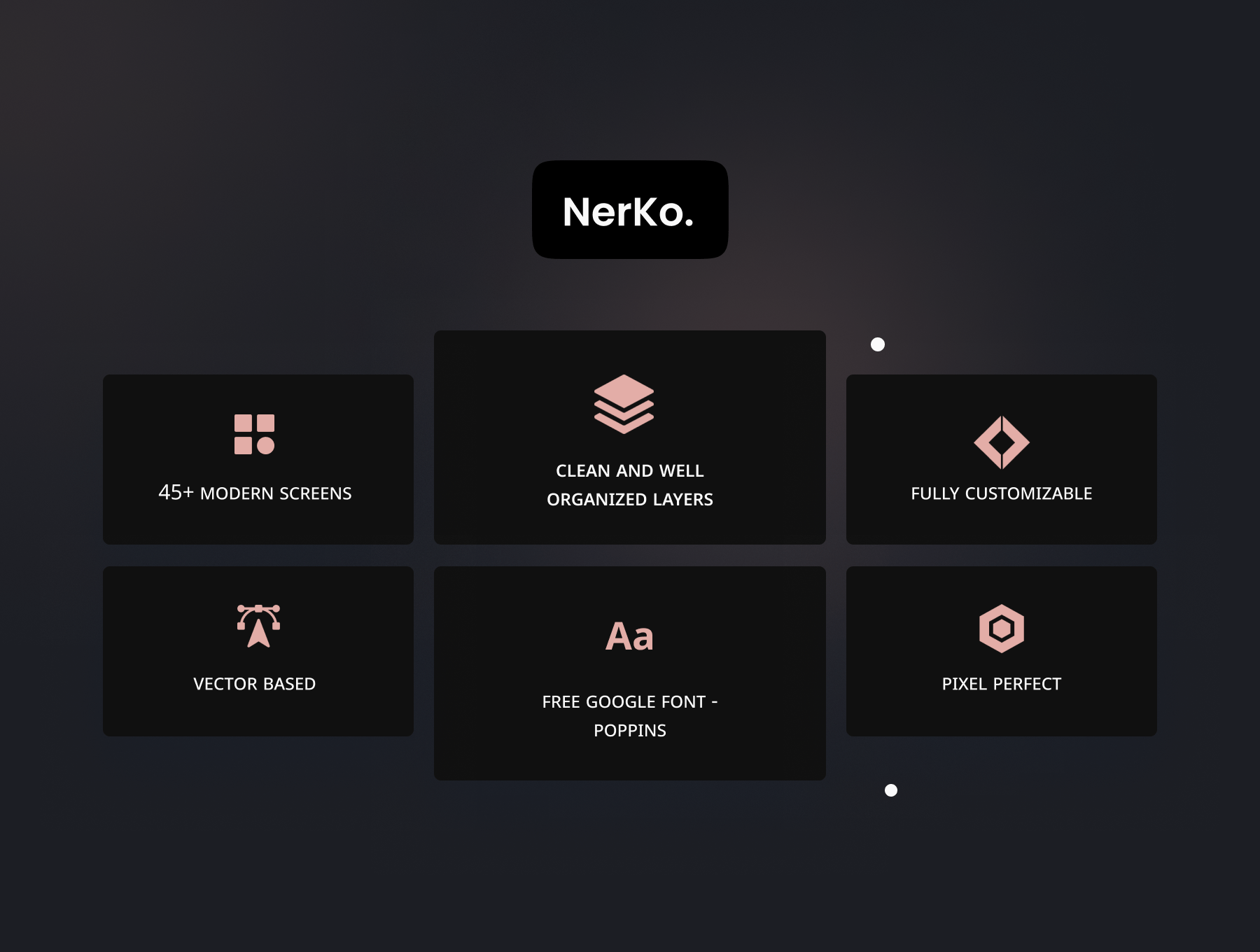 Nerko-NFT市场应用UI工具包 Nerko - NFT Market App UI KIT figma格式-UI/UX-到位啦UI